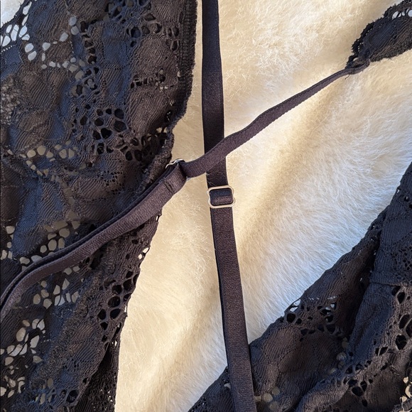 Victoria secret used worn Black Lace Teddy Bodysuit - Picture 6 of 7